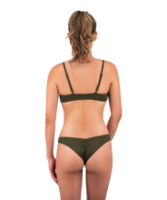 Cargar imagen en el visor de la galería, Leilani Forest Green Seamless Bralette Bikini Top 