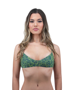 Leilani Jungle Pattern Seamless Bralette Bikini Top 