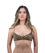 Cargar imagen en el visor de la galería, Leilani Leopard Print Seamless Bralette Bikini Top 