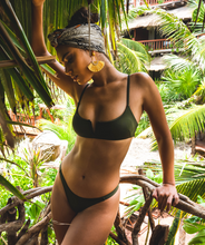 Load image into Gallery viewer, Noa Kai Sofia Bralette Top in Forest Green